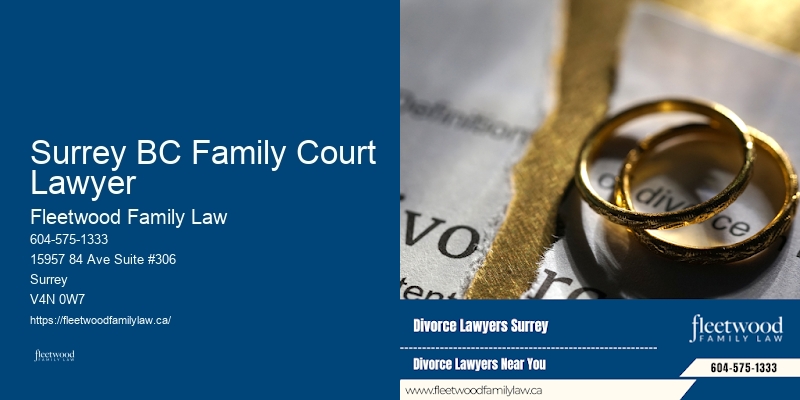 Surrey BC Family Court Lawyer BC Divorce and Separation Lawyer