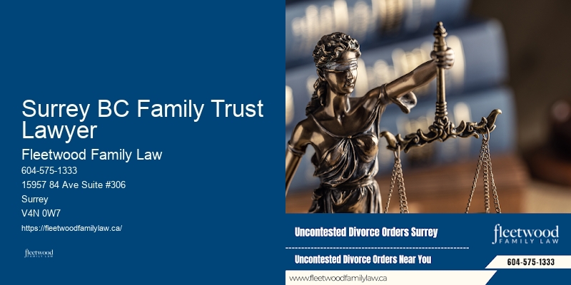 Family Lawyer in Surrey BC Family Trust Lawyer, BC