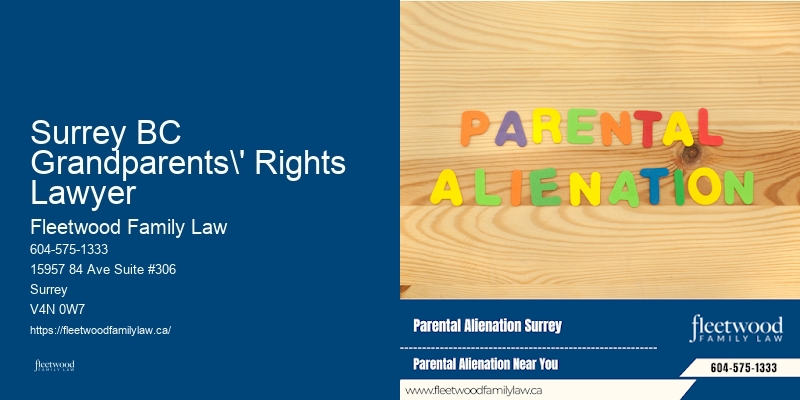 Custody and Access Legal Counsel Surrey BC Grandparents' Rights Lawyer BC