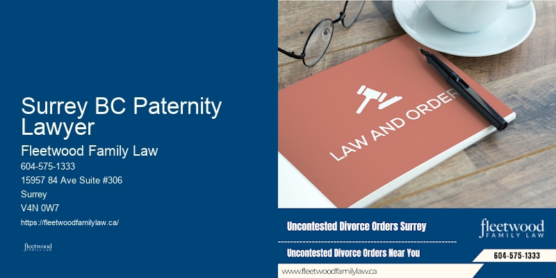 Family Law Legal Services Surrey BC Paternity Lawyer BC