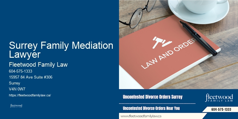 Surrey Family Mediation Lawyer BC Alimony Lawyer