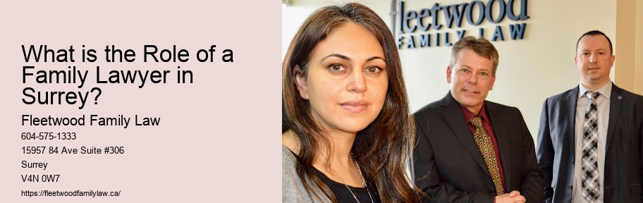 What is the Role of a Family Lawyer in Surrey?