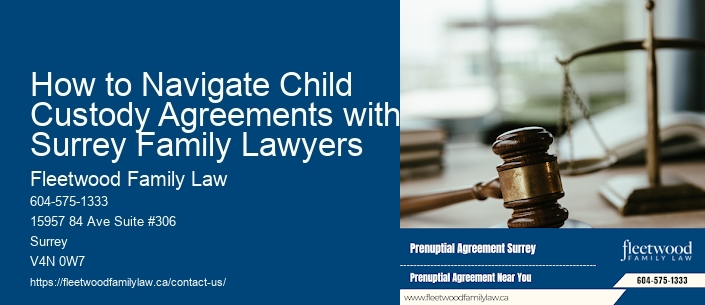 How to Navigate Child Custody Agreements with Surrey Family Lawyers