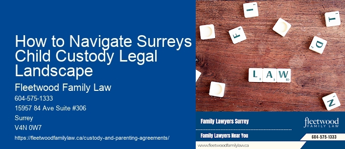 How to Navigate Surreys Child Custody Legal Landscape