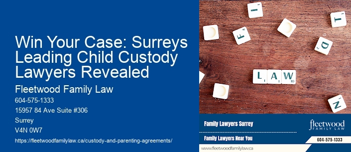 Win Your Case: Surreys Leading Child Custody Lawyers Revealed