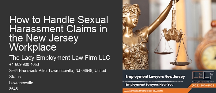 How to Handle Sexual Harassment Claims in the New Jersey Workplace