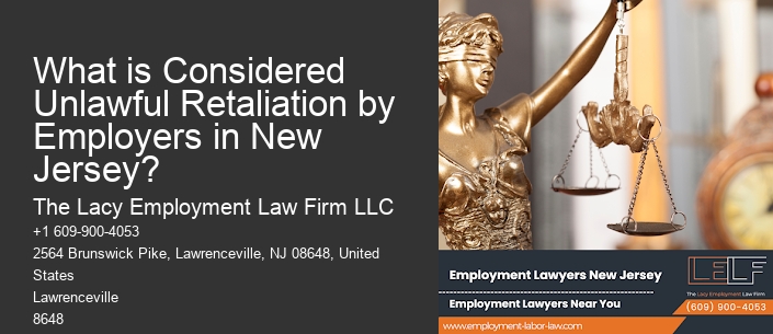 What is Considered Unlawful Retaliation by Employers in New Jersey?