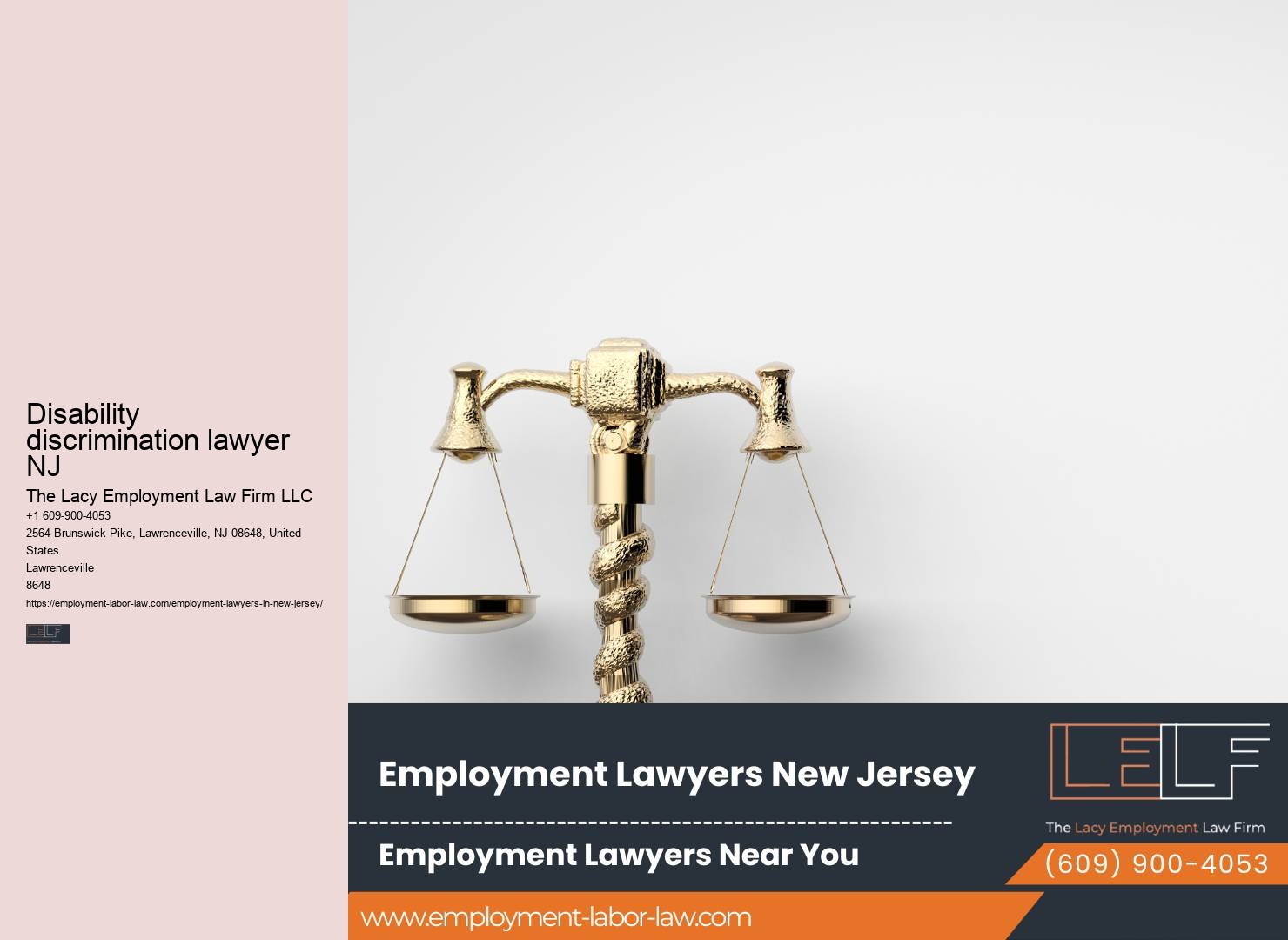 Disability discrimination lawyer NJ