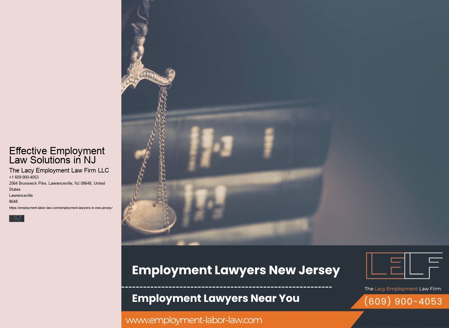 Dedicated Employment Law Firm Serving NJ