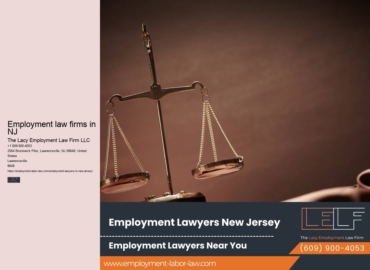 NJ lawyers for wrongful termination claims