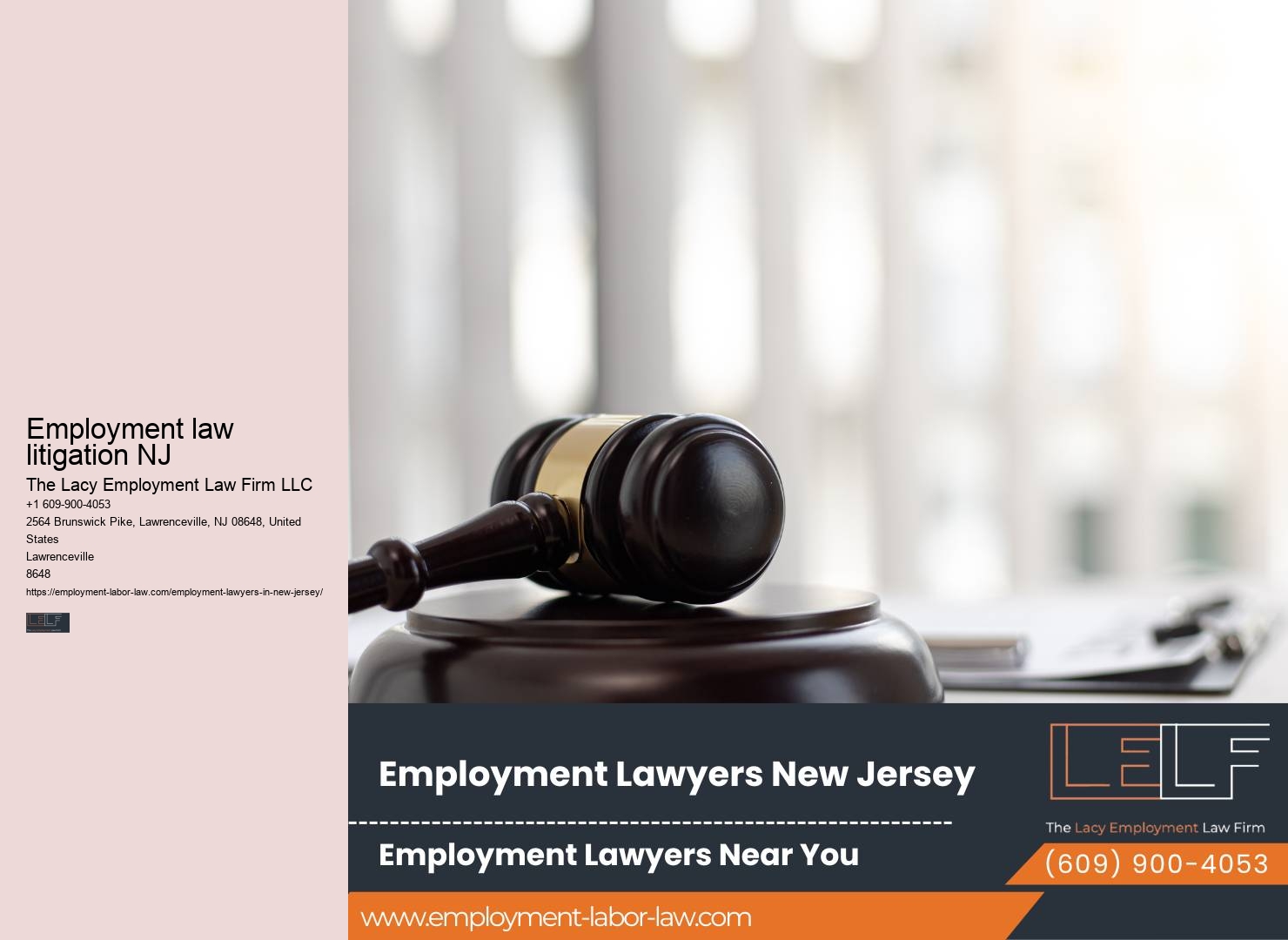 Premier Employment Law Firm in New Jersey