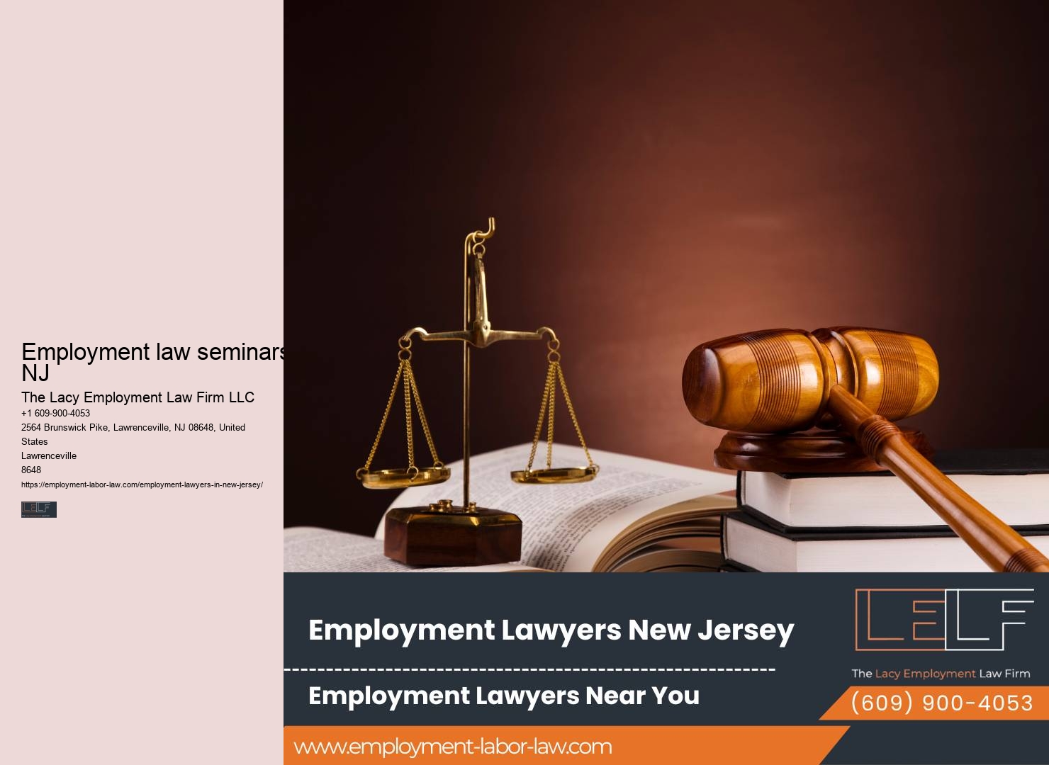 NJ Employment Lawyers for Employer Defense