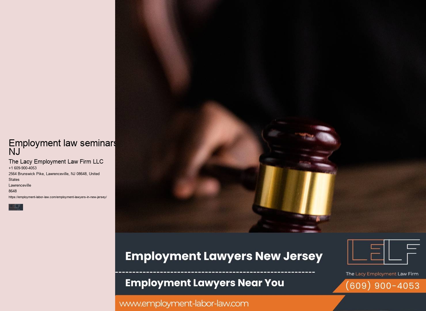 Employment law counseling in NJ