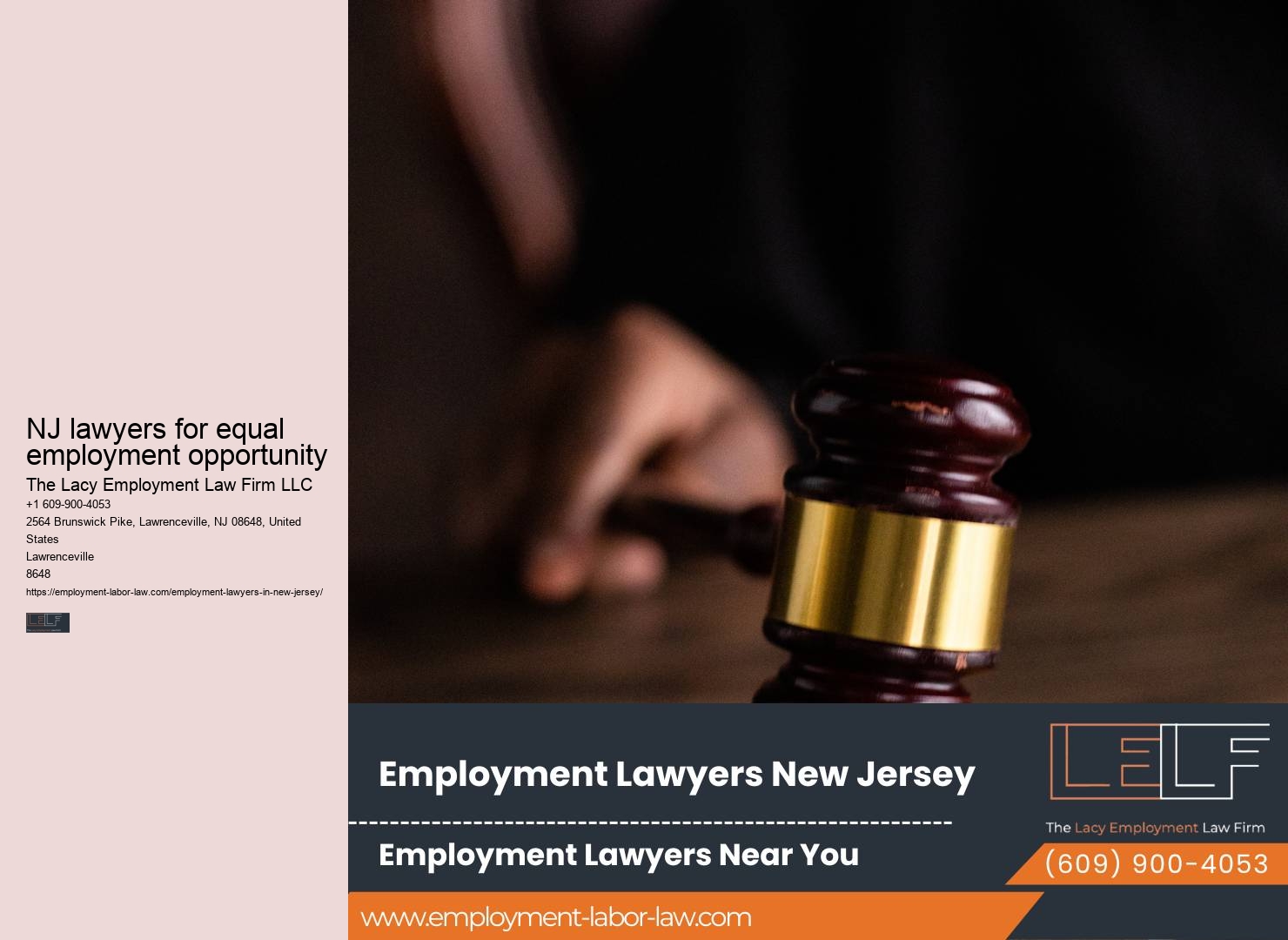 NJ Employment Lawyers for Employee Rights