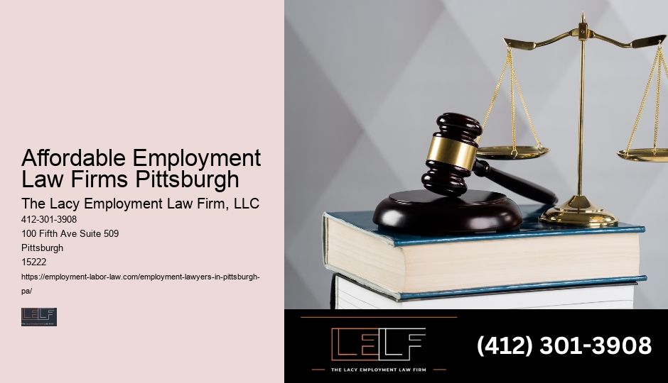 Affordable Employment Law Firms Pittsburgh Employment Contract Lawyer