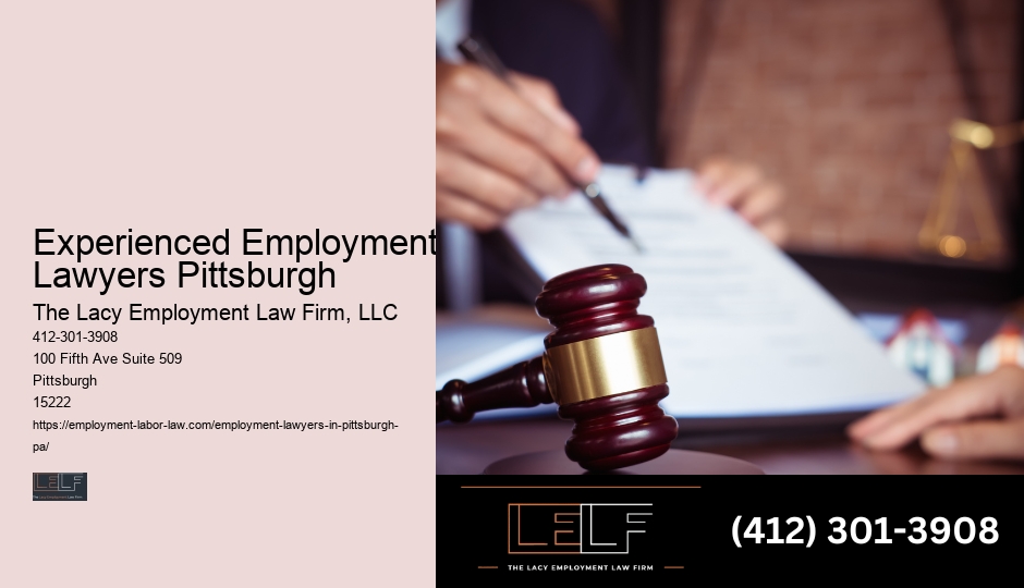 Experienced Employment Lawyers Pittsburgh Wrongful Termination Lawyer