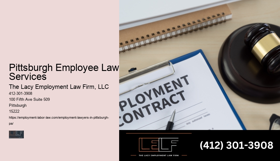 Employment Law Advice Pittsburgh Employee Law Services PA