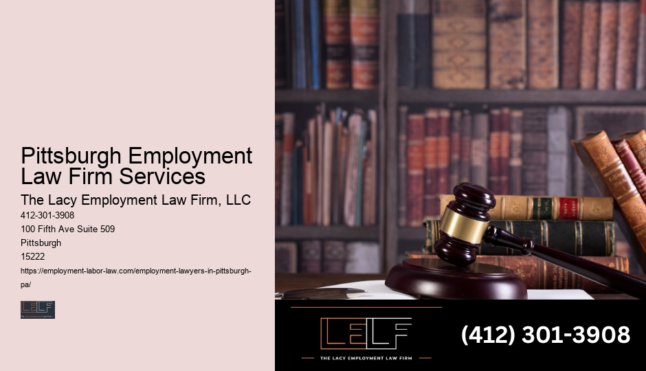 Pittsburgh Employment Law Firm Services Employee Law Firm