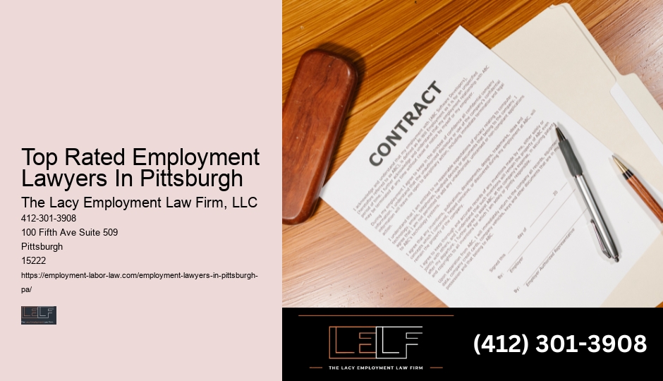 Top Rated Employment Lawyers In Pittsburgh wrongful termination litigation lawyer