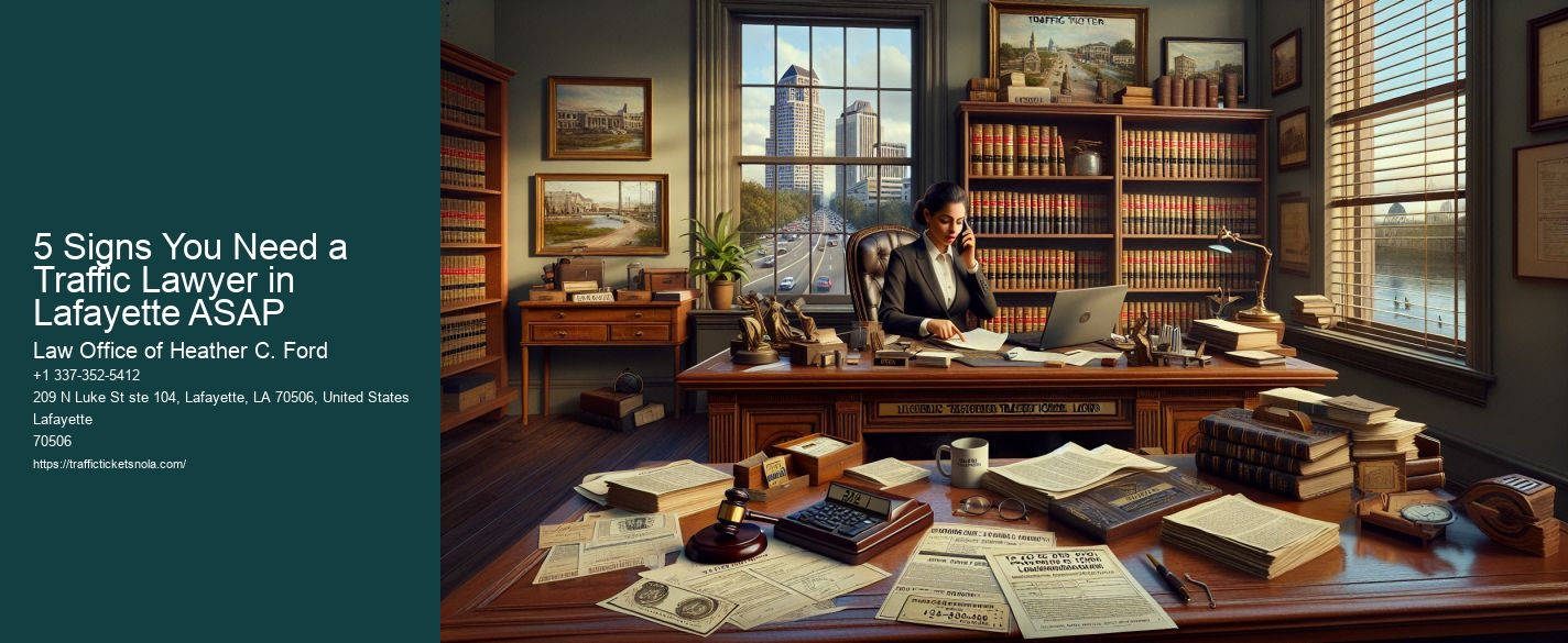 5 Signs You Need a Traffic Lawyer in Lafayette ASAP