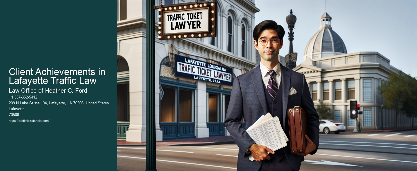 Client Achievements in Lafayette Traffic Law
