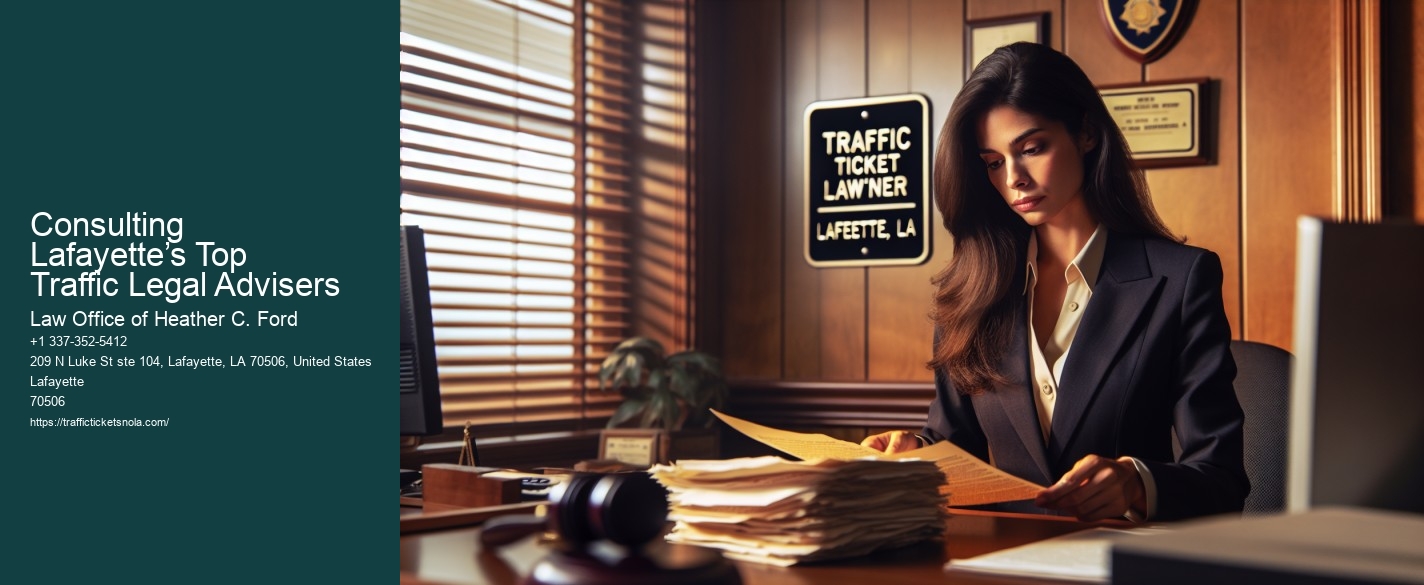 Consulting Lafayette’s Top Traffic Legal Advisers