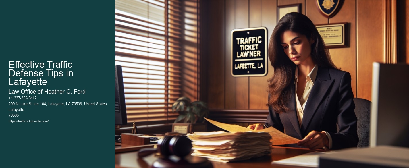 Effective Traffic Defense Tips in Lafayette