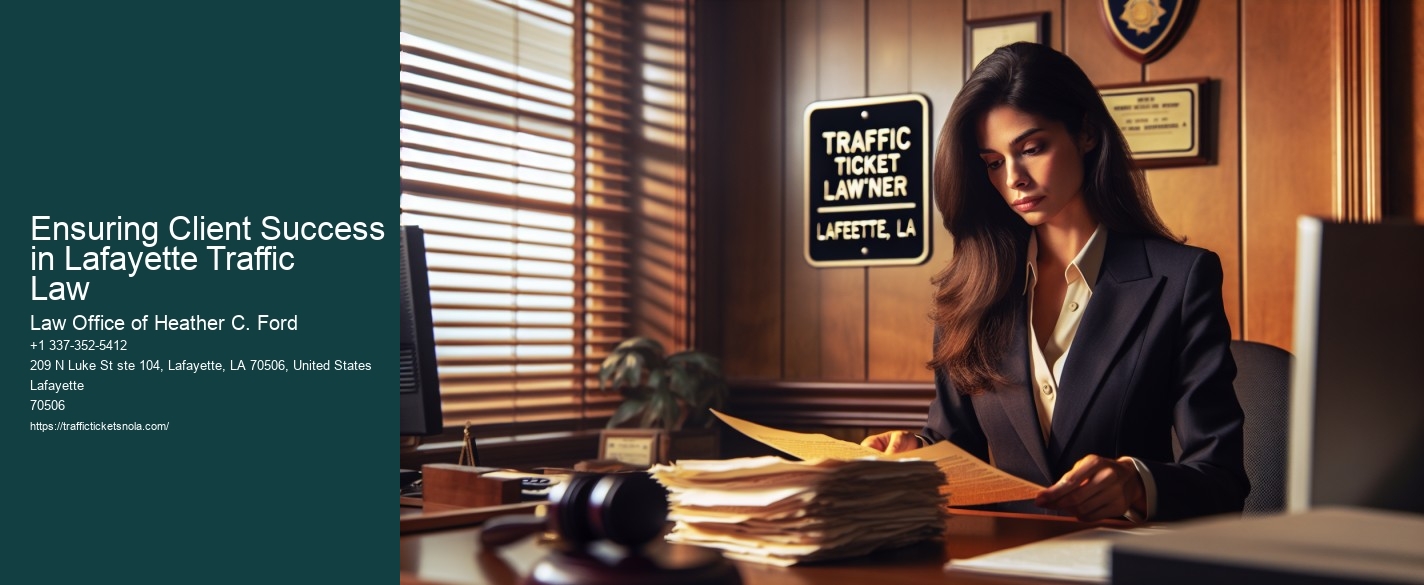 Ensuring Client Success in Lafayette Traffic Law