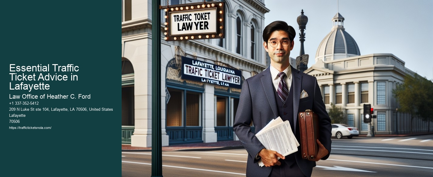Essential Traffic Ticket Advice in Lafayette
