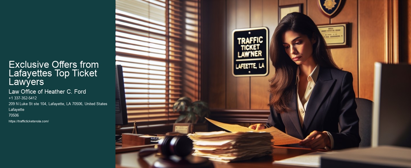 Exclusive Offers from Lafayettes Top Ticket Lawyers