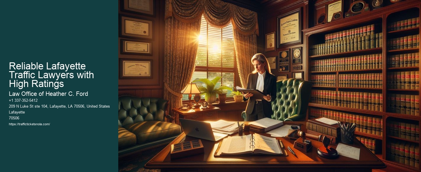 Reliable Lafayette Traffic Lawyers with High Ratings