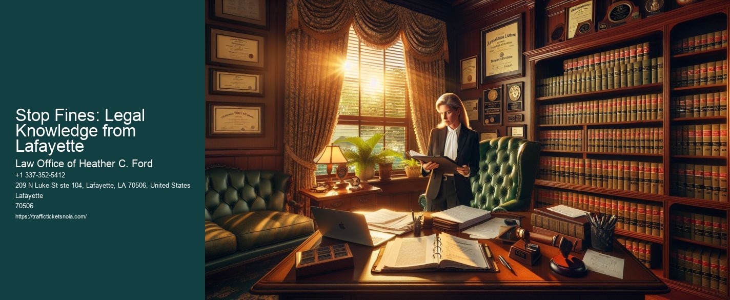 Stop Fines: Legal Knowledge from Lafayette