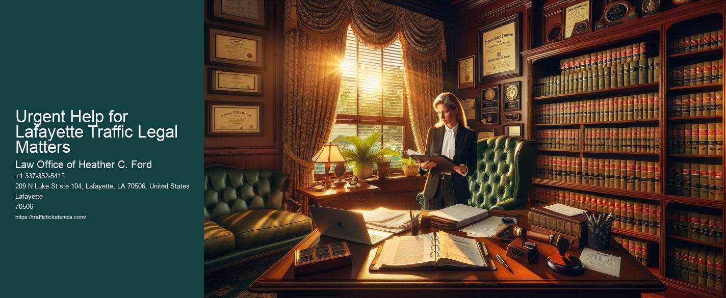 Urgent Help for Lafayette Traffic Legal Matters