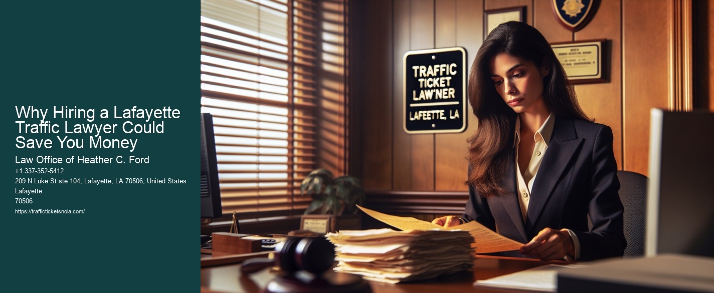 Why Hiring a Lafayette Traffic Lawyer Could Save You Money