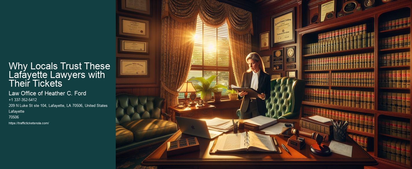 Why Locals Trust These Lafayette Lawyers with Their Tickets