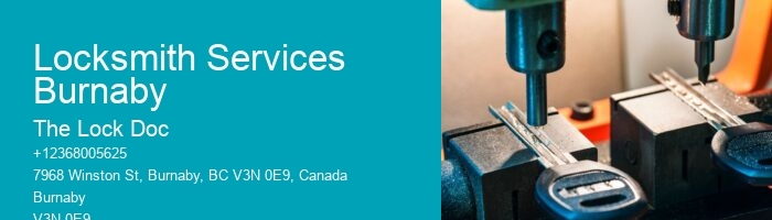 Locksmith Services Burnaby