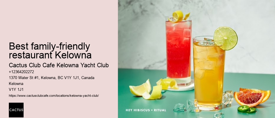 Kelowna's local dining favorites