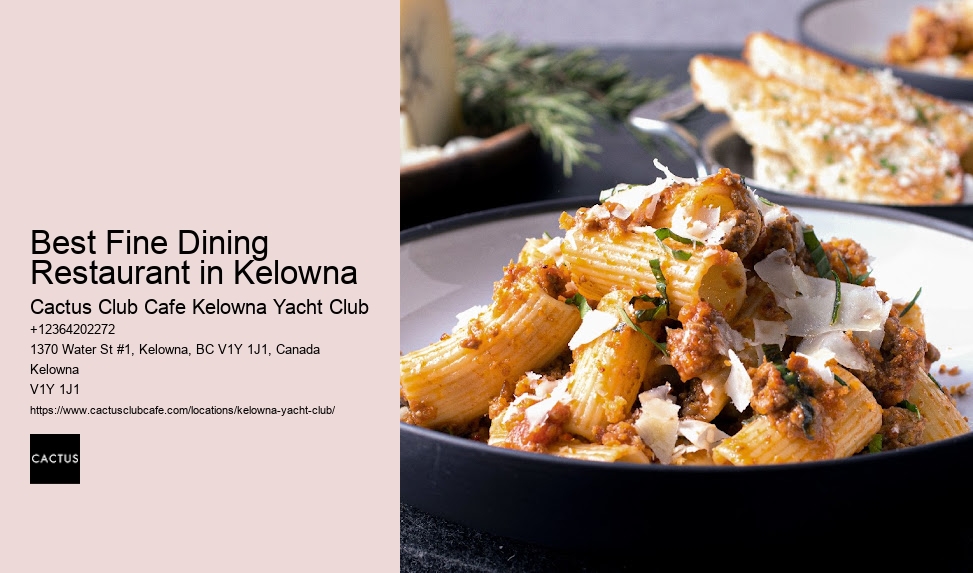Fine Dining Discoveries Await in Kelowna