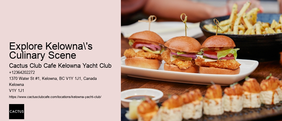 Kelowna's Culinary Excellence on the Go