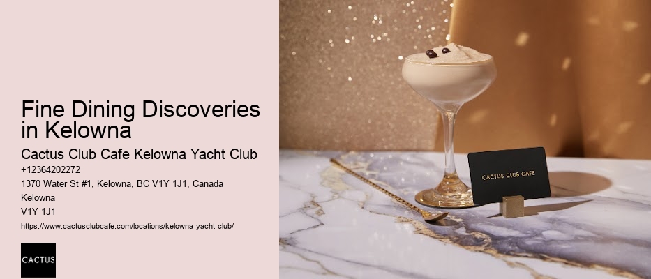 Kelowna Restaurants with Weekly Specials
