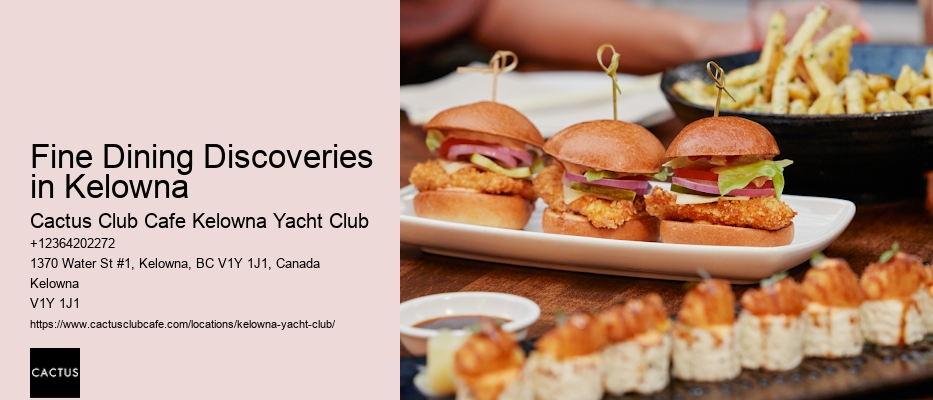 Kelowna dining experience