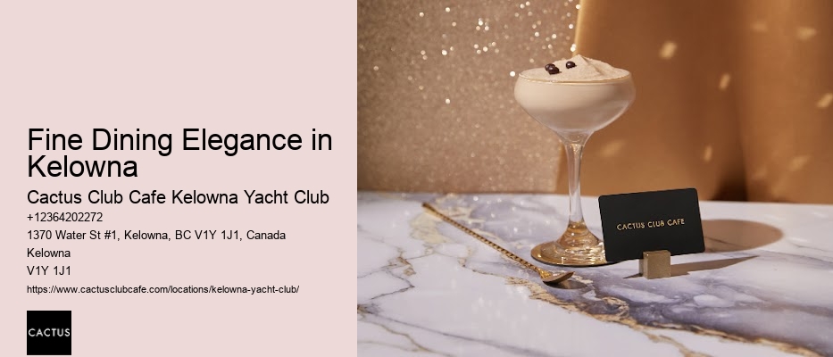 Experience the flavors of Kelowna