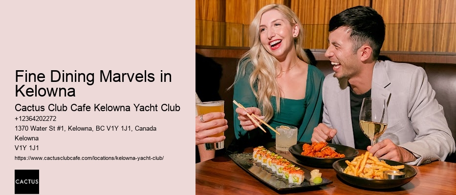 Kelowna lakeside restaurant specials