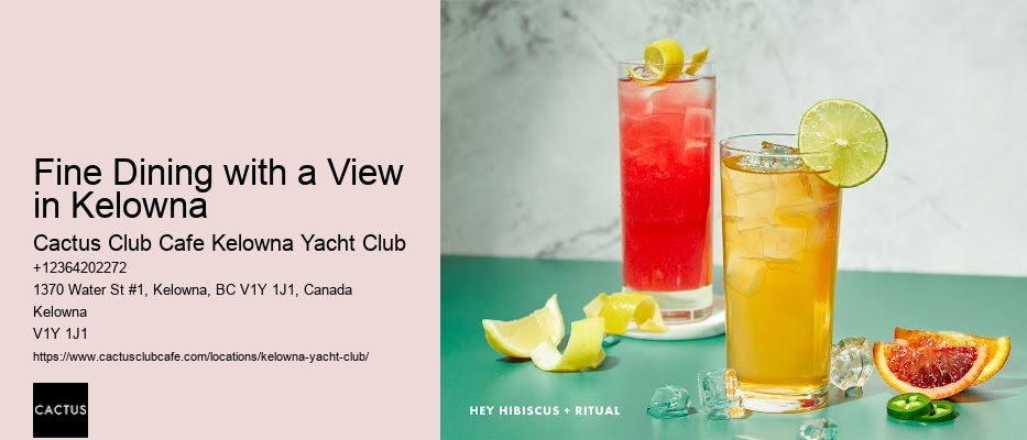 Kelowna's Best Fine Dining Secrets