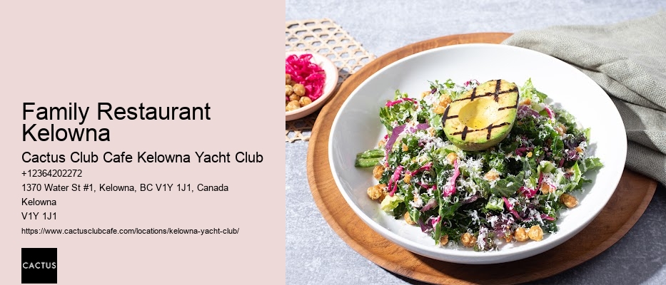Take-out Fare from Kelowna's Finest