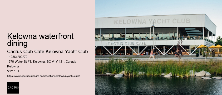 Kelowna's finest dining establishments