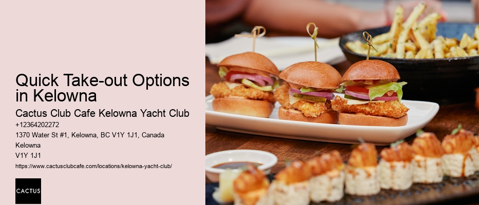Kelowna Restaurants with Handcrafted Cocktails