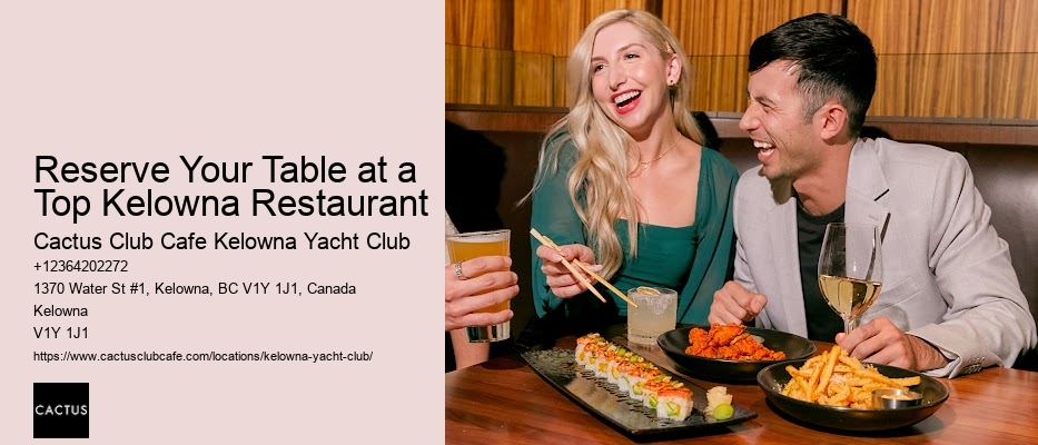 Best family-friendly restaurant Kelowna