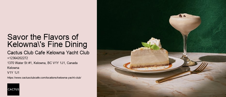 Kelowna Restaurants for Date Night