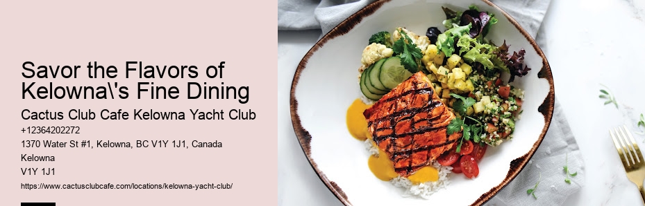 Kelowna Restaurants with Private Dining